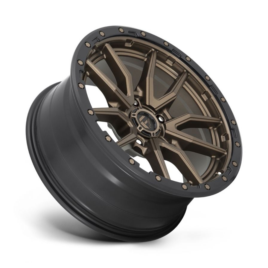 Fuel Wheels<br>Rebel Matte Bronze Black Lip (22x10)